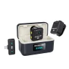 Professional SX23 2-to-2 Lavalier Lapel Microphone Type C Charging Case XLR Noise-Cancelling 2.4g Wireless Audio Video Recording