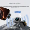 2 drag 2 SX36 Wireless Lavalier Microphone with Type C Lightning Connector LED Display Noise Reduction for Podcast Vlog Creator