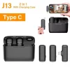 Roreta Wireless Lavalier Microphone Audio Video Recording Mini Mic Plug Play For Smartphone Android iPhone Live Broadcast