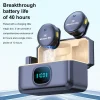 Wireless Magnetic Button Collar Microphone 164ft Range Lapel Mic 40H Battery Lavalier Mic with Charging Case for Video Recording