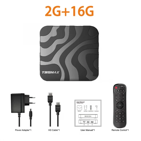 TV Box T95 Max Smart Android 14 H618 Ram 8GB Rom 64GB 128GB Set Top Box Dual Wifi 2.4G&5G 6K HDR10 BT AV1 Media Player Fast Box