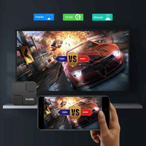 Newest Android 14 Smart TV Box 8K Ultra HD H618 Dual Band Wifi 5G 4GB 8GB Ram 64GB 128GB Netflix Set Top Box Media Player G96Max