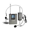 BOMGE Dual Wireless Microphone System Headset Mic/Stand Mic/Lavalier Lapel Mic with Rechargeable Bodypack Transmitter & Receiver