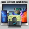 Lavalier Microphone 2.4GHz Wireless Microphone Magnetic Suction Microphone with Charging Case for Video Recording Plug and Play