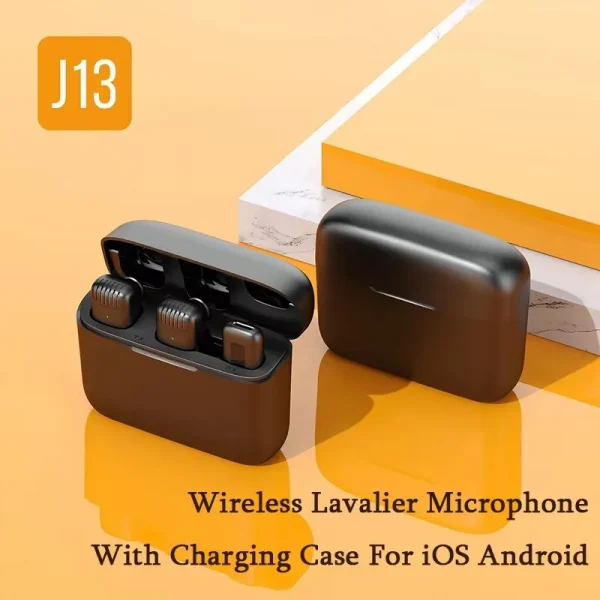 Roreta Wireless Lavalier Microphone Audio Video Recording Mini Mic Plug Play For Smartphone Android iPhone Live Broadcast
