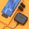 Roreta Wireless Lavalier Microphone Audio Video Recording Mini Mic Plug Play For Smartphone Android iPhone Live Broadcast