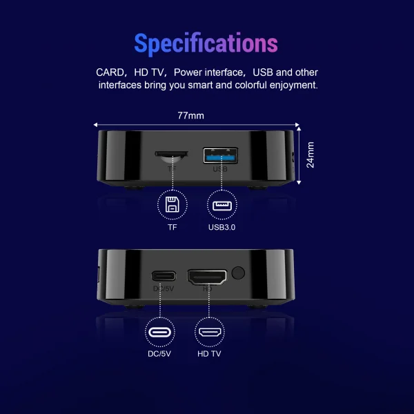 2025 New Android TV Box T1+ Rockchip RK3518 Android 16 8GB RAM 128GB ROM WiFi 6 BT 5.4 Dual UI 8K Ultra HD Smart Media Player