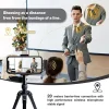 Roreta Wireless Lavalier Microphone Audio Video Recording Mini Mic Plug Play For Smartphone Android iPhone Live Broadcast