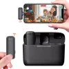Roreta Wireless Lavalier Microphone Audio Video Recording Mini Mic Plug Play For Smartphone Android iPhone Live Broadcast