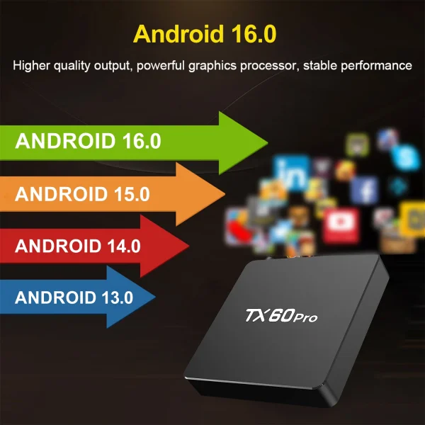 Velec Smart TV Box Android 16 16+256GB 4K Video Decoding High-End Streaming with Dual-Band WiFi Home Entertainment Media Player