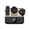 Lavalier Microphone 2.4GHz Wireless Microphone Magnetic Suction Microphone with Charging Case for Video Recording Plug and Play