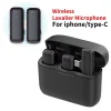 Roreta Wireless Lavalier Microphone Audio Video Recording Mini Mic Plug Play For Smartphone Android iPhone Live Broadcast